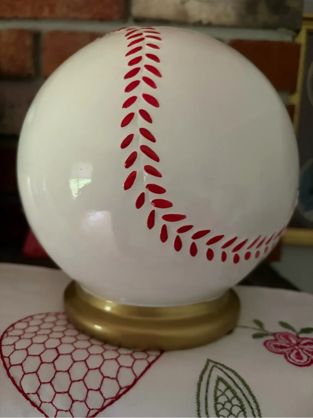 Fab Starpoint Baseball Shaped Piggy Bank, NWOT